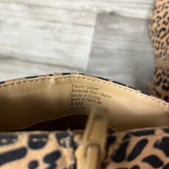 BAR III Gatlin Closed Toe Block Heel Leopard Ankle Boots Brown Women’s Size 8.5 - Picture 11 of 11